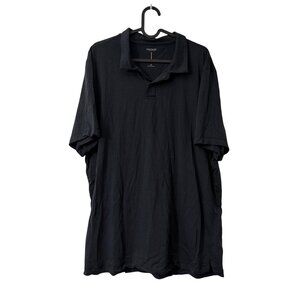 Proof 72 Hour Merino Black Performance Short Sleeve Polo Shirt Mens 2XLarge